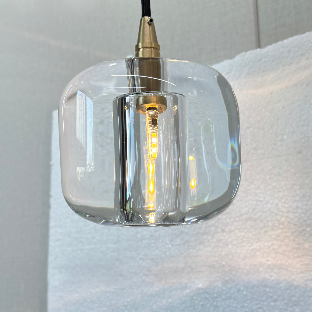 4 Inch Clear Crystal Cube Pendant Light – Cubice