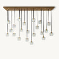 72 Inch Clear Crystal Cube Rectangular Chandelier – Cubice