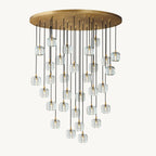 60 Inch Clear Crystal Cube Cascading Chandelier – Cubice