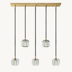 36 Inch Clear Crystal Cube Linear Chandelier – Cubice