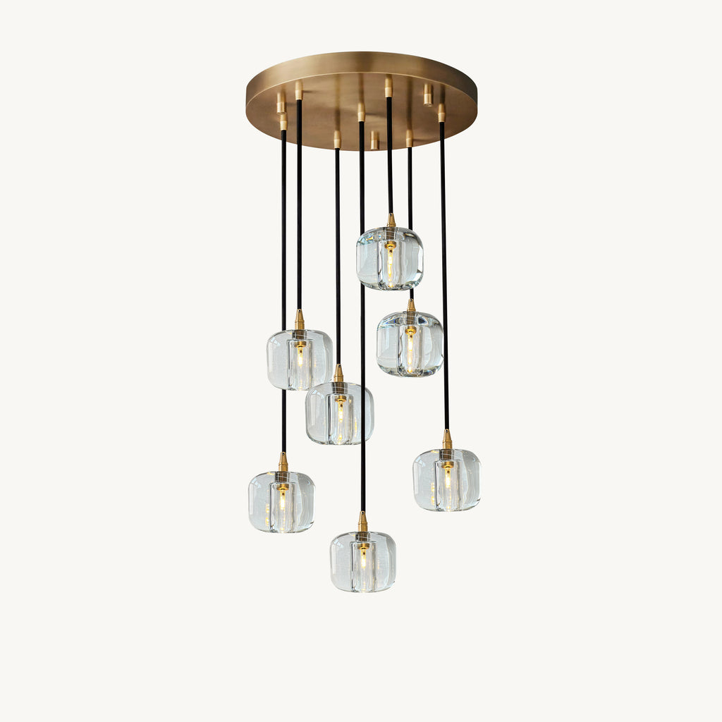 18 Inch Clear Crystal Cube Cascading Chandelier – Cubice