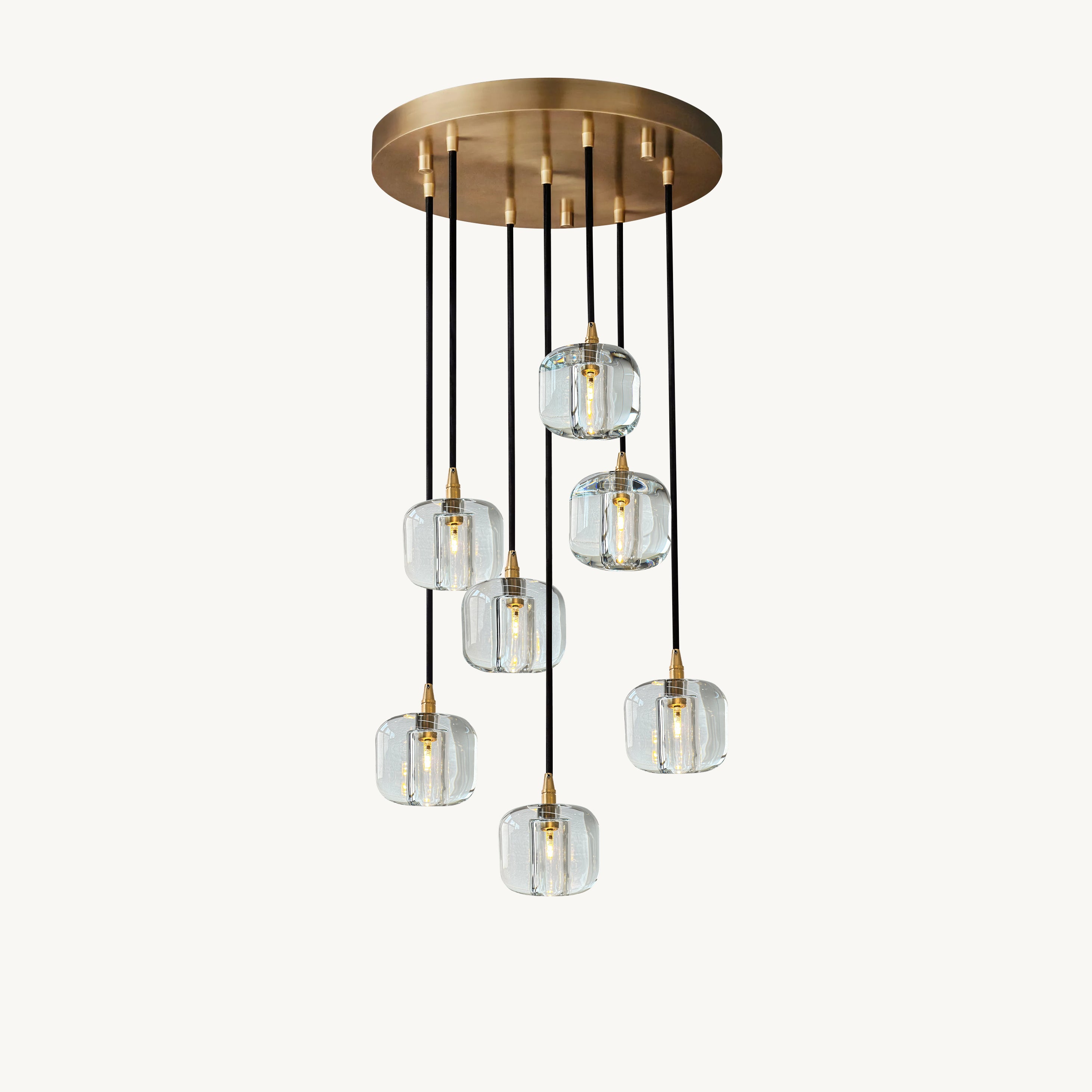 18 Inch Clear Crystal Cube Cascading Chandelier – Cubice