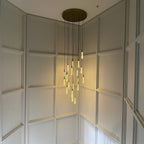 24 Inch Seeded Glass Raindrop Chandelier - Soltaire