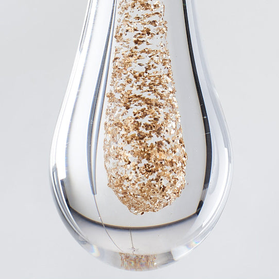 5 Inch Teardrop Glass Pendant Light – Meteor