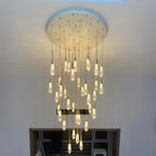 31 Inch Raindrop Round Chandelier