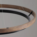 39 Inch Oak Ring LED Chandelier - Grace