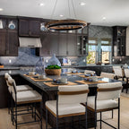 39 Inch Oak Ring LED Chandelier - Grace