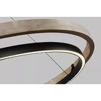 48 Inch Ring LED Wood Chandelier - Grace
