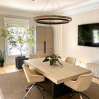 48 Inch Oak Ring LED Chandelier - Grace