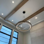 48 Inch Oak Ring LED Chandelier - Grace
