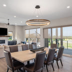 48 Inch Oak Ring LED Chandelier - Grace