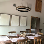 24 Inch Oak Ring LED Chandelier - Grace