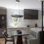 24 Inch Oak Ring LED Chandelier - Grace