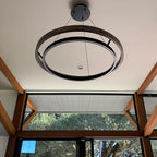 31 Inch Oak Ring LED Chandelier - Grace