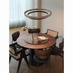 31 Inch Ring LED Wood Chandelier - Grace