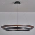 39 Inch Walnut Ring LED Chandelier - Grace