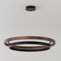 31 Inch Walnut Ring LED Chandelier - Grace