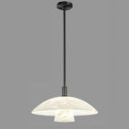 16 Inch Cloche Alabaster Pendant Light - Bloom