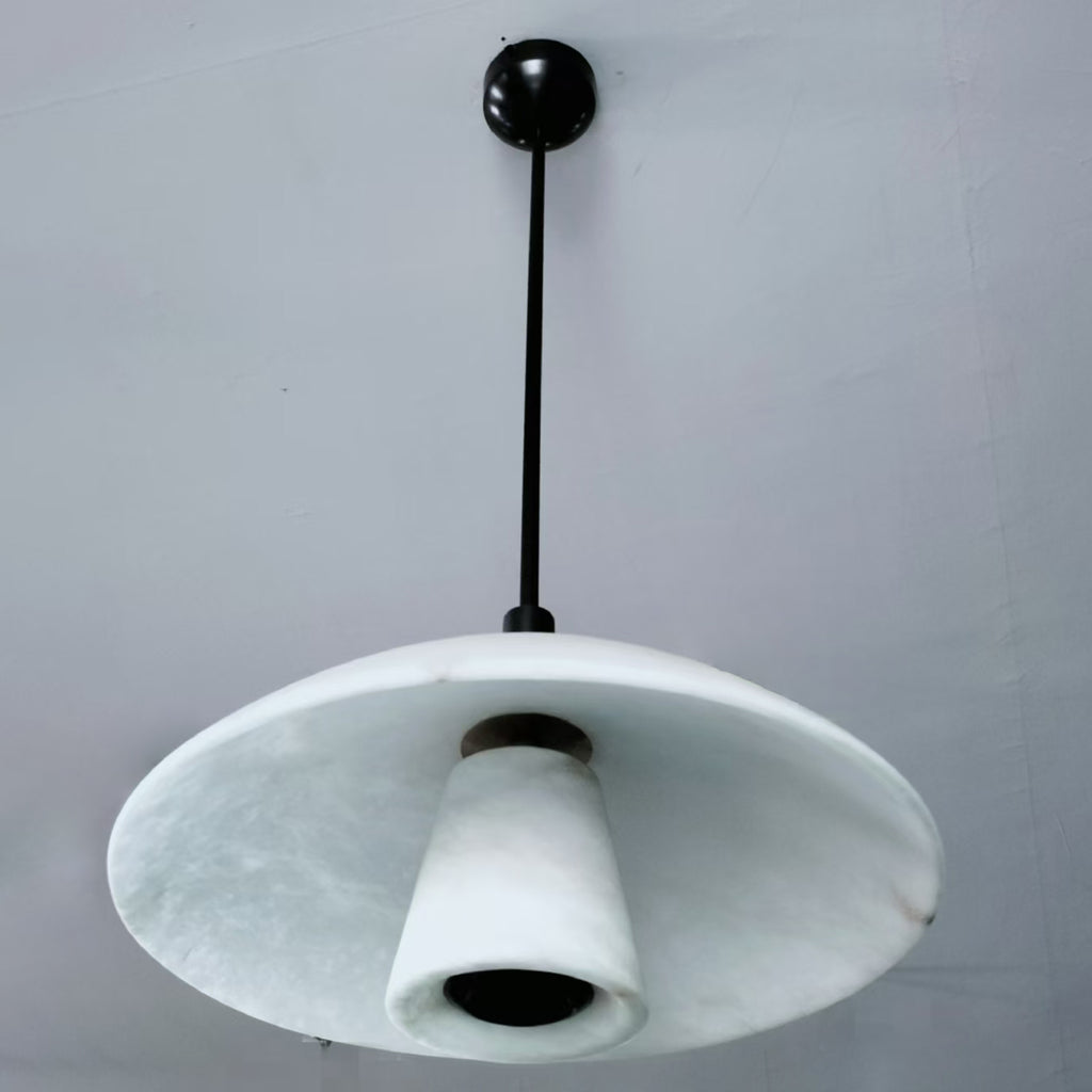 16 Inch Cloche Alabaster Pendant Light - Bloom