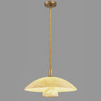16 Inch Cloche Alabaster Pendant Light - Bloom