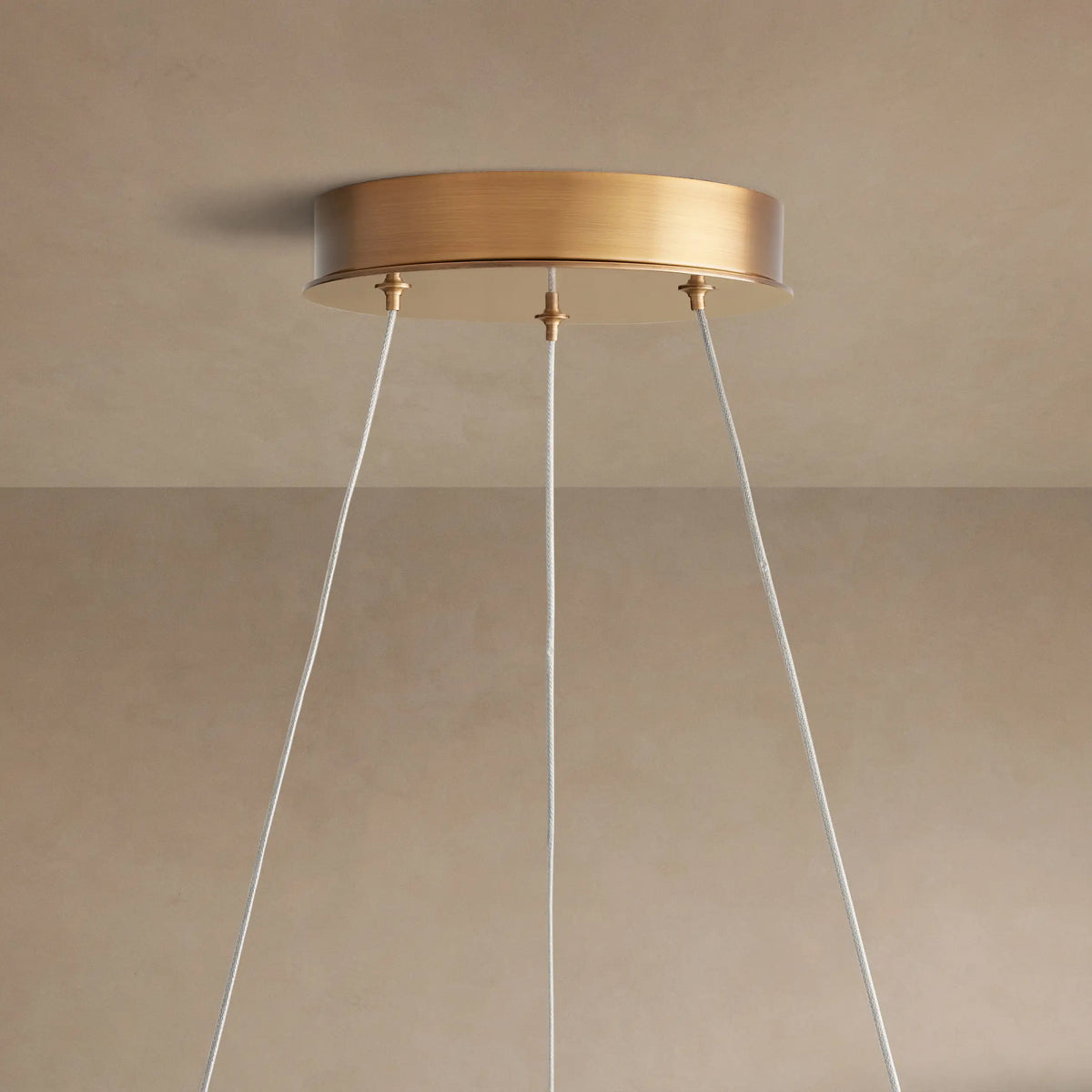 Lustre rond en verre à disques de 107 cm - Lyla
