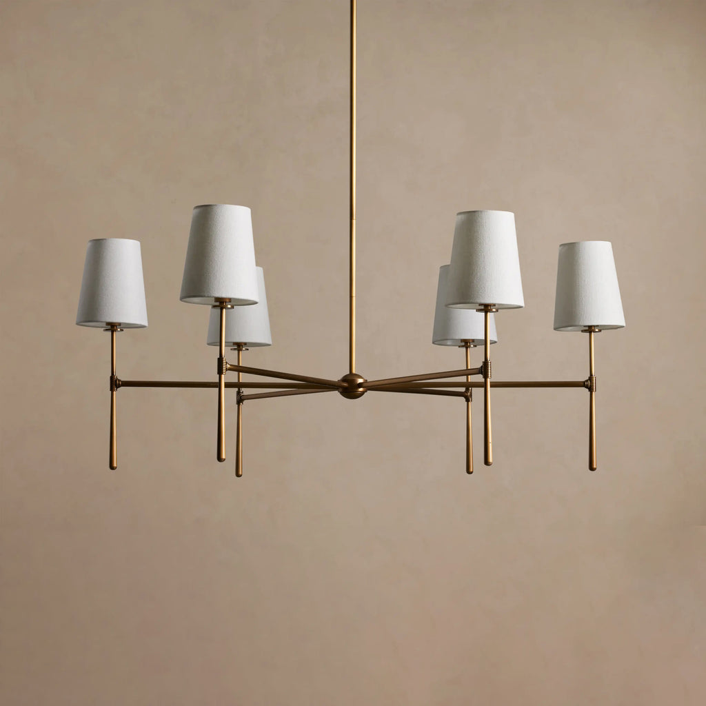 107 cm Fabric Shade Chandelier - Rhodes