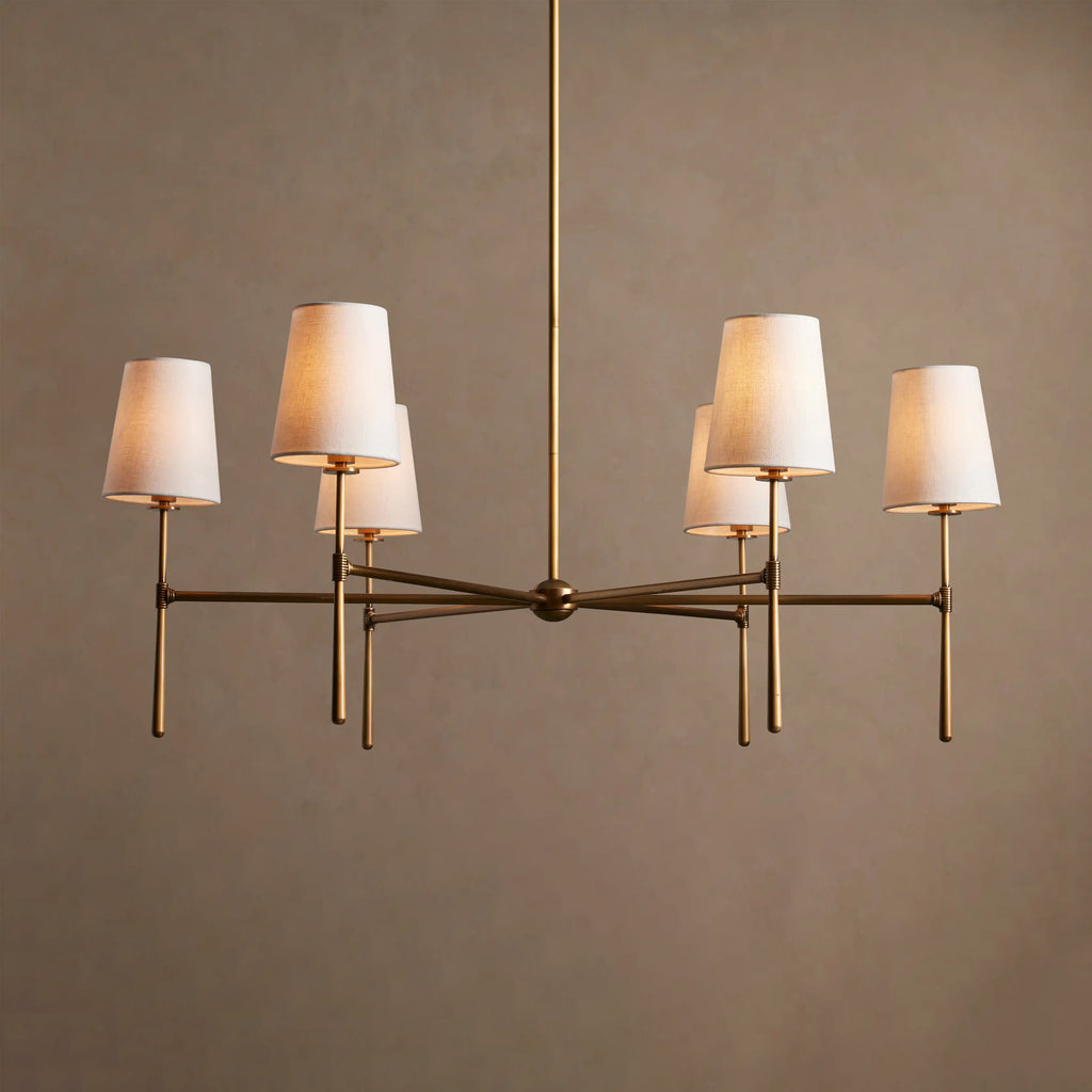 107 cm Fabric Shade Chandelier - Rhodes
