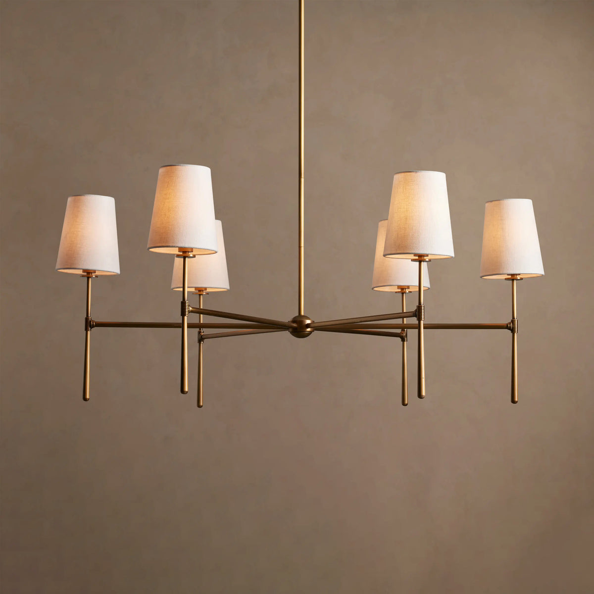 107 cm Fabric Shade Chandelier - Rhodes