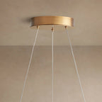119 cm Kronleuchter aus Disc-Glas, 2-stufig – Lyla