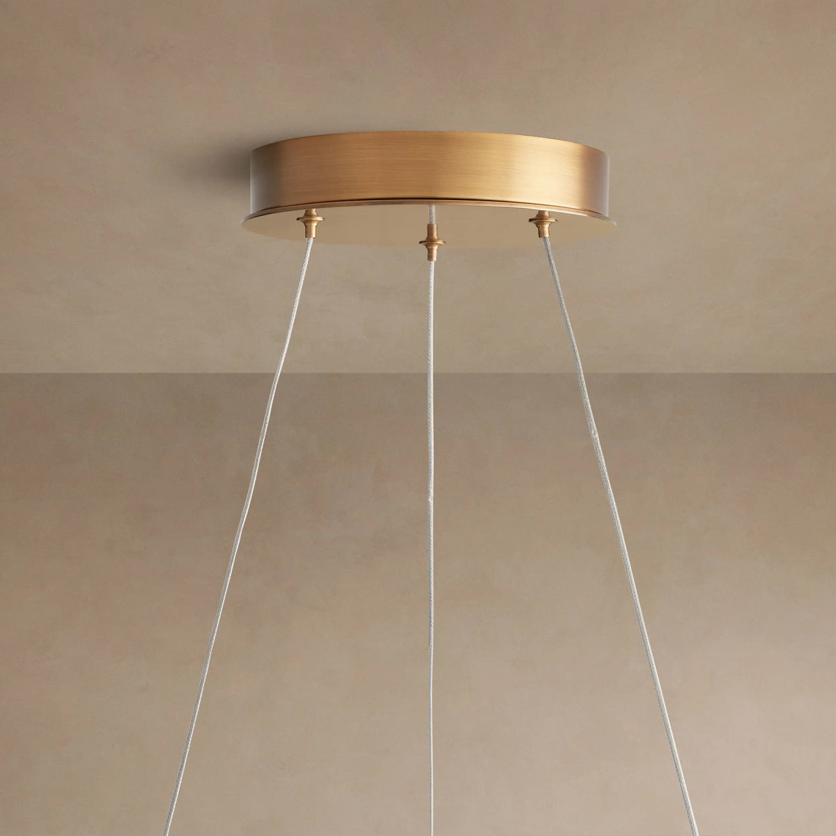 119 cm Kronleuchter aus Disc-Glas, 2-stufig – Lyla