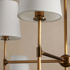 122 cm 2-Tier Fabric Shade Chandelier - Rhodes