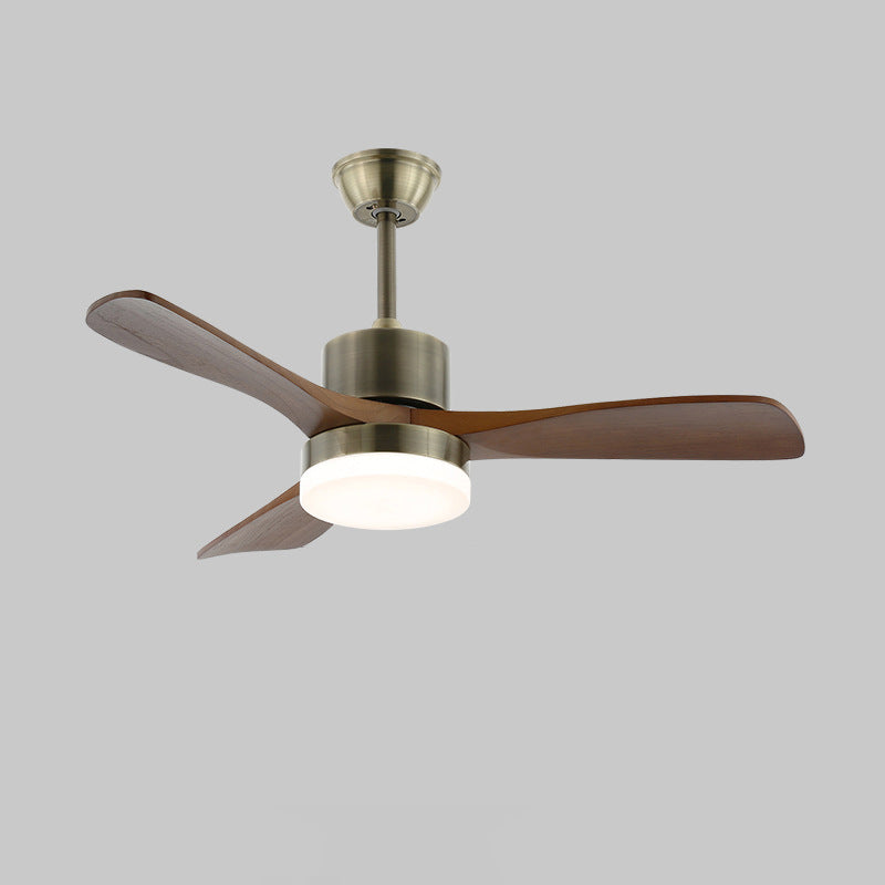 42 Inch Three Walnut Blade Quiet Ceiling Fan with Dimmable Light - Timberline