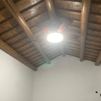 60 Inch Five Walnut Blade Quiet Ceiling Fan with Dimmable Light - Timberline
