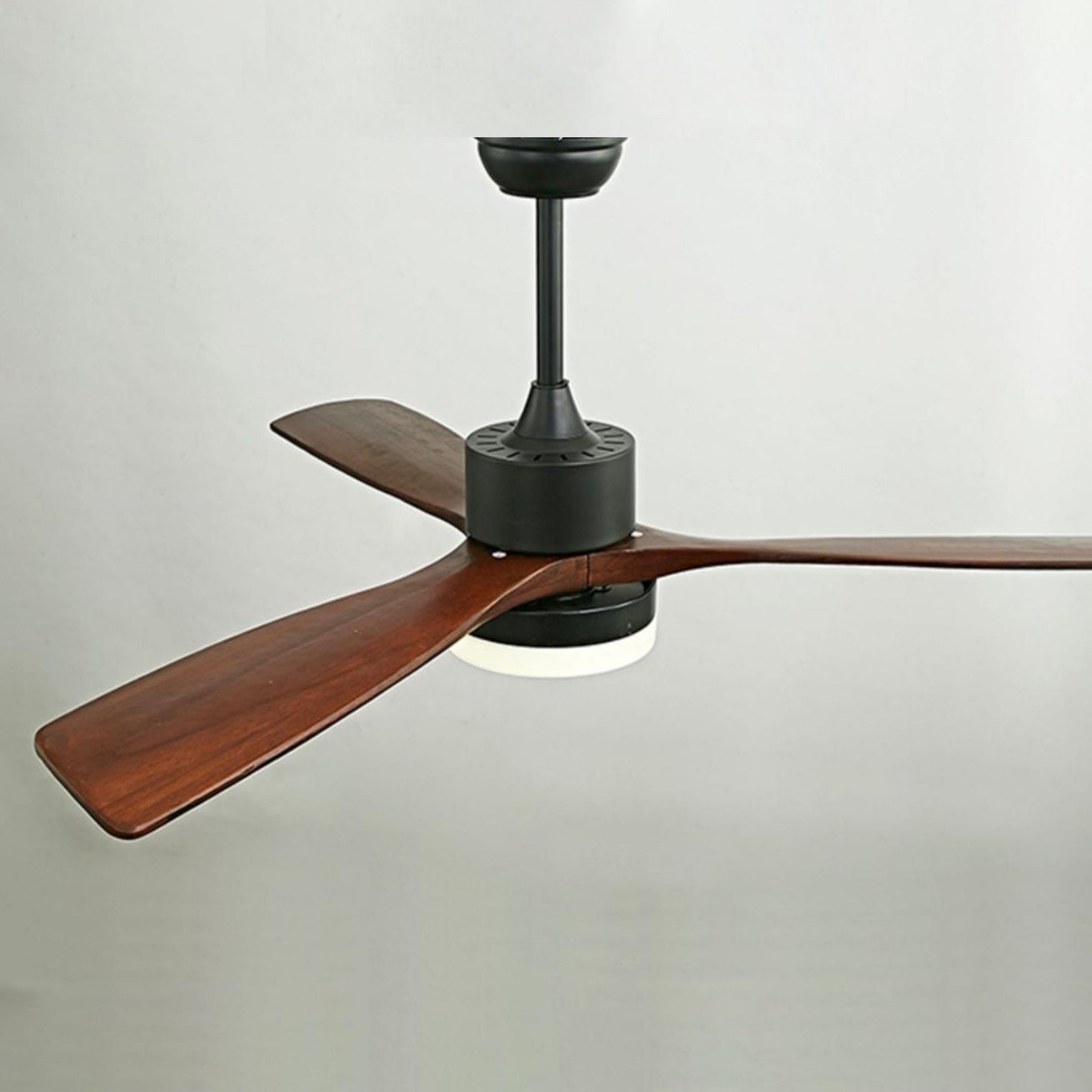 42 Inch Three Walnut Blade Quiet Ceiling Fan with Dimmable Light - Timberline