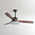 60 Inch Three Walnut Blade Quiet Ceiling Fan with Dimmable Light - Timberline