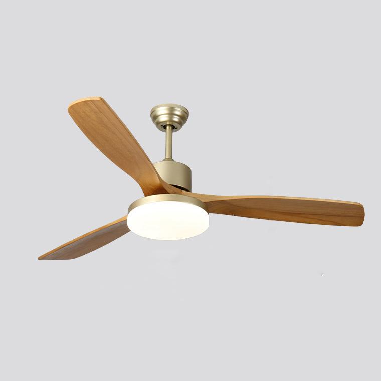 60 Inch Three Oak Blade Quiet Ceiling Fan with Dimmable Light - Timberline
