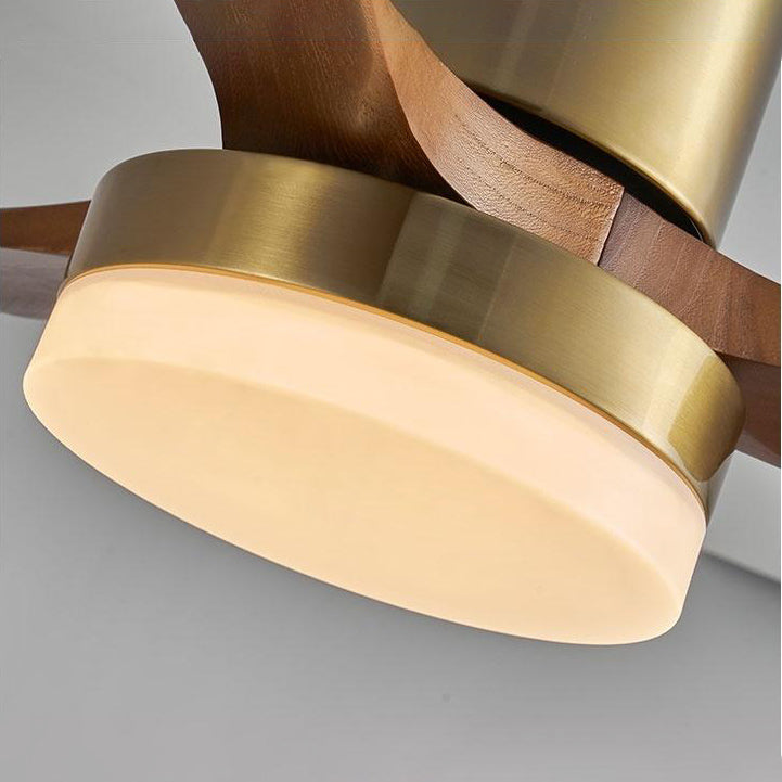 42 Inch Three Walnut Blade Quiet Ceiling Fan with Dimmable Light - Timberline