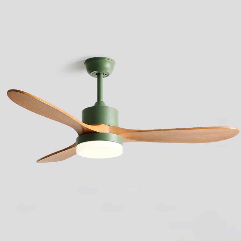 42 Inch Three Oak Blade Quiet Ceiling Fan with Dimmable Light - Timberline