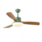 52 Inch Three Oak Blade Quiet Ceiling Fan with Dimmable Light - Timberline