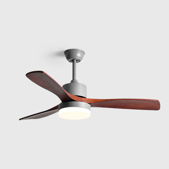 42 Inch Three Walnut Blade Quiet Ceiling Fan with Dimmable Light - Timberline