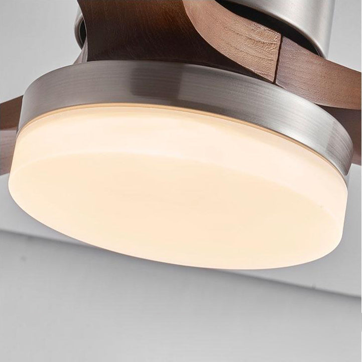 42 Inch Three Walnut Blade Quiet Ceiling Fan with Dimmable Light - Timberline