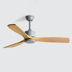 52 Inch Three Oak Blade Quiet Ceiling Fan - Timberline