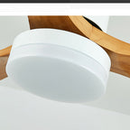42 Inch Three Oak Blade Quiet Ceiling Fan with Dimmable Light - Timberline