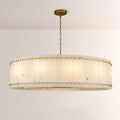 60 Inch Alabaster Round Chandelier - San Marco