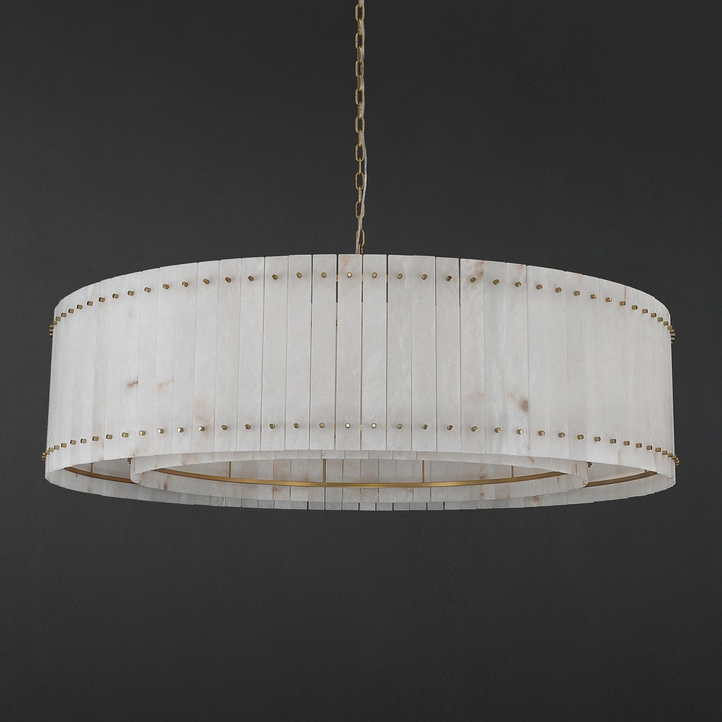 60 Inch Alabaster Round Chandelier - San Marco