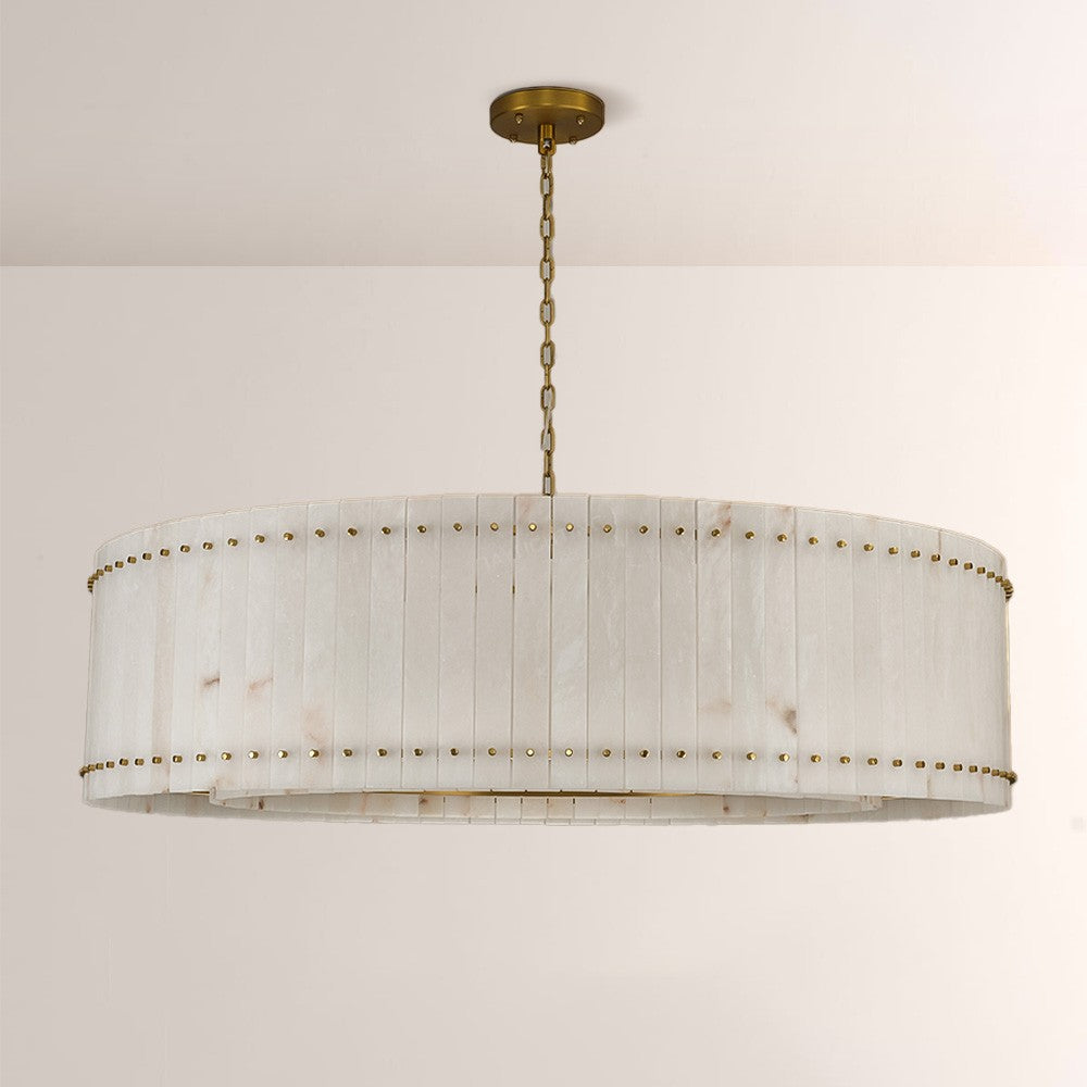 60 Inch Alabaster Round Chandelier - San Marco