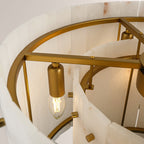 22 Inch Alabaster Round Chandelier - San Marco