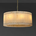 37 Inch Alabaster Round Chandelier - San Marco