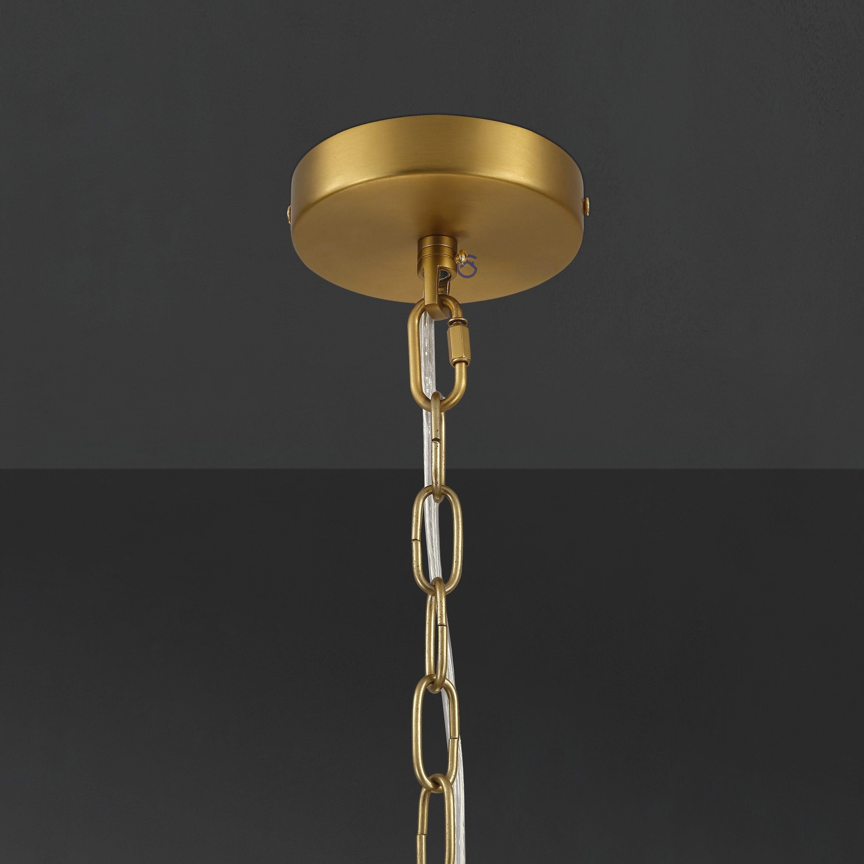 22 Inch Alabaster Round Chandelier - San Marco