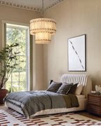 22 Inch Alabaster Two-Tier Chandelier - San Marco